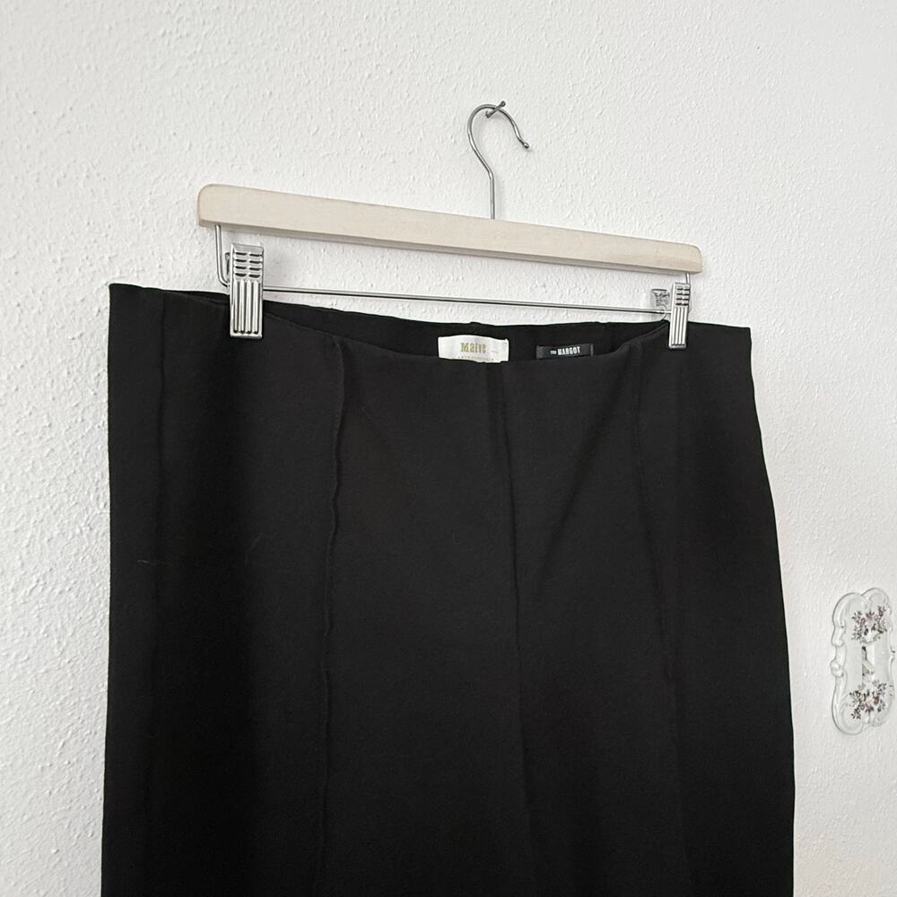 Anthropologie Maeve Margot Black Pants High Rise Tailored Trousers Size XL - Picture 6 of 6